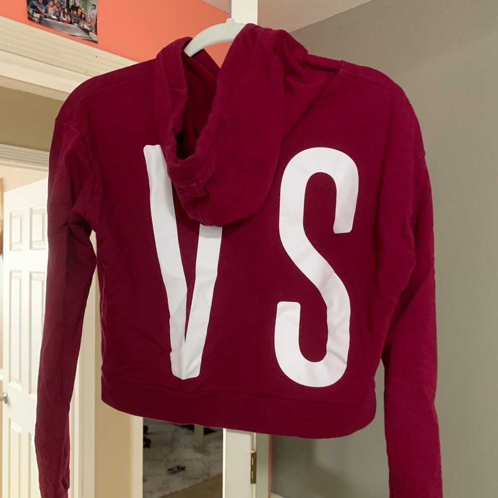 Victoria Secrect Crop Hoodie Size Small